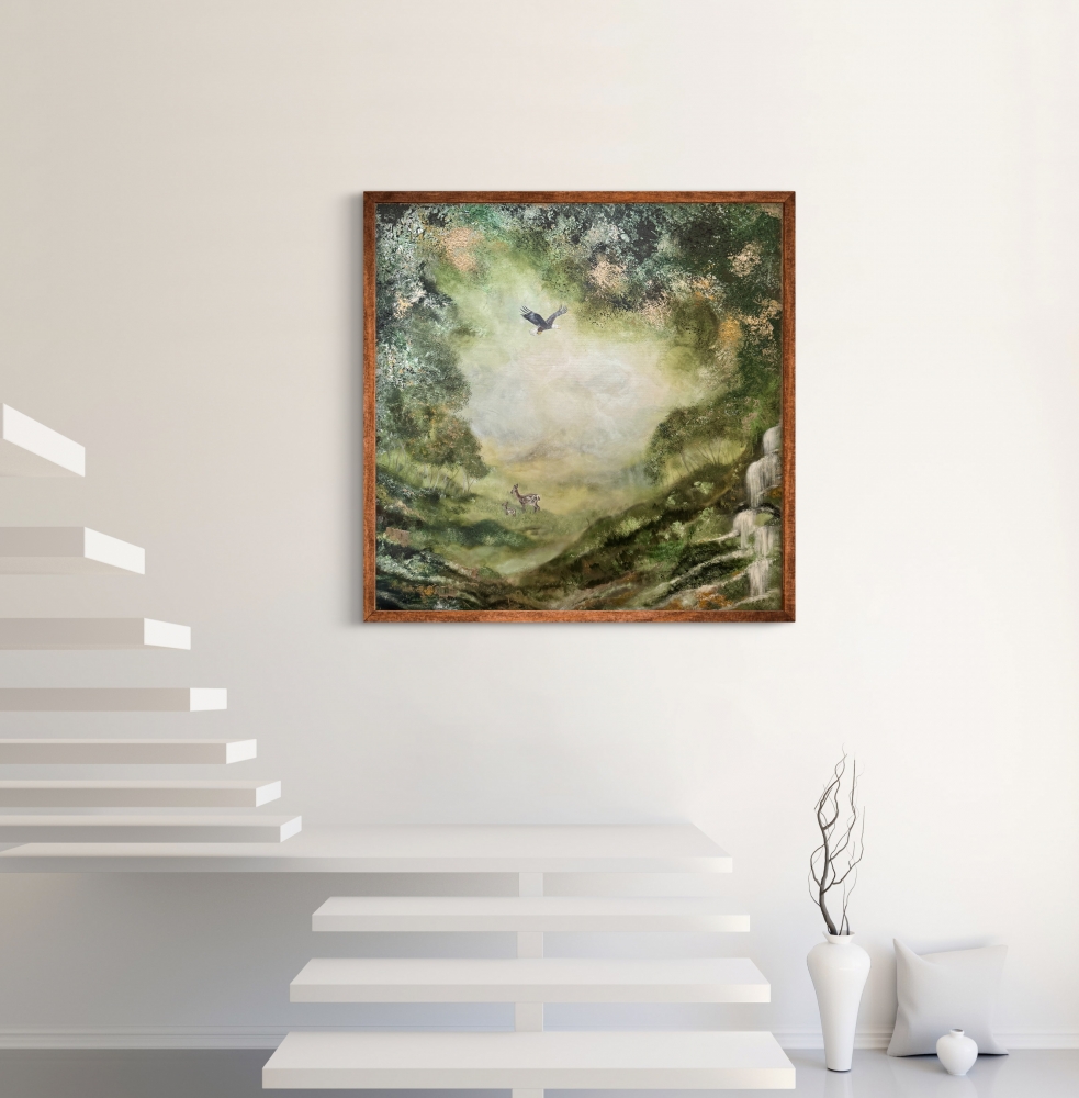 \"Guardians of the Glade\" Original Textured Painting on Canvas