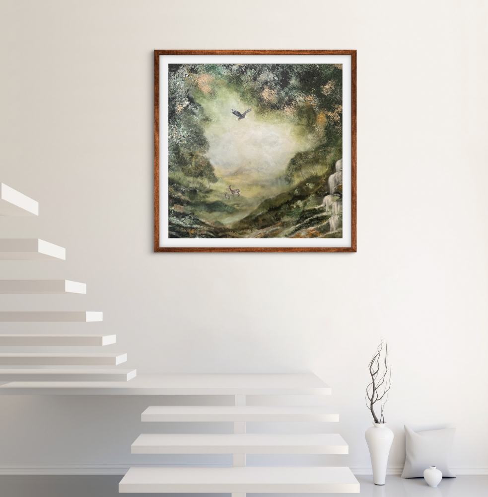 \"Guardians of the Glade\" Original Textured Painting on Canvas