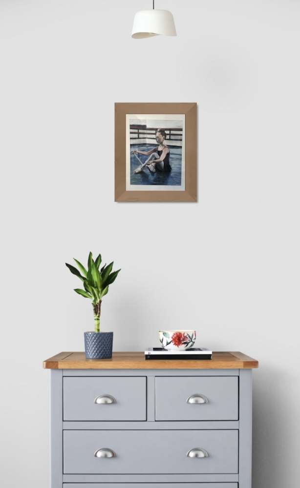 Girl at ballet class