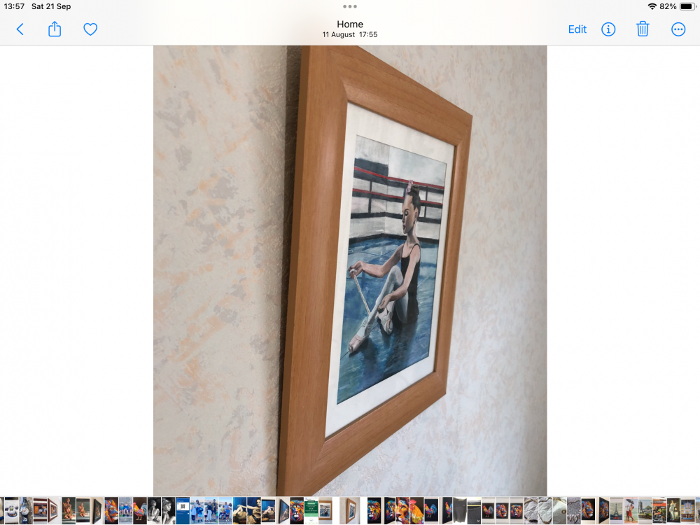 Girl at ballet class