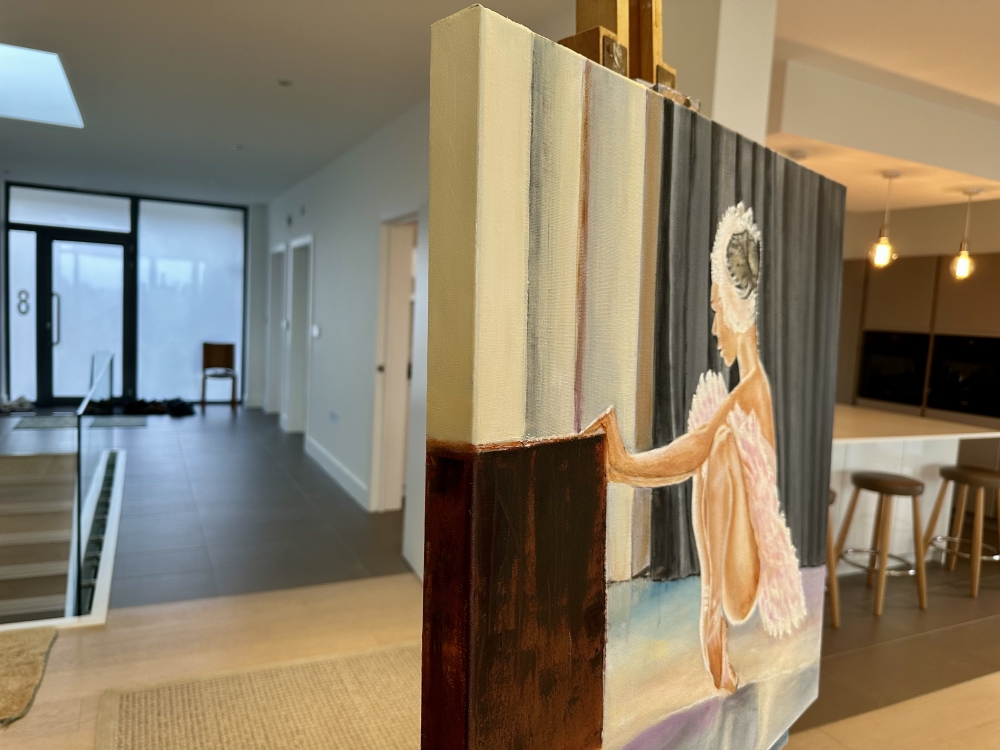 Swan in the wings. Theatre