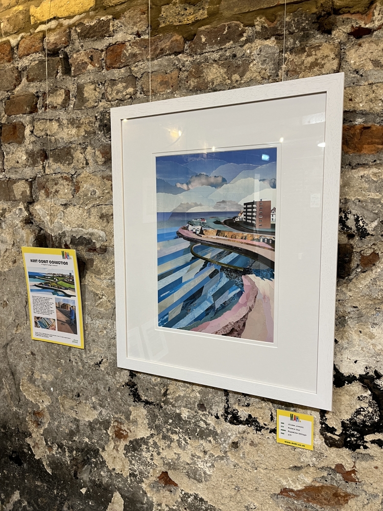 Minnis Bay | Kent Coast | Original Magazine Collage