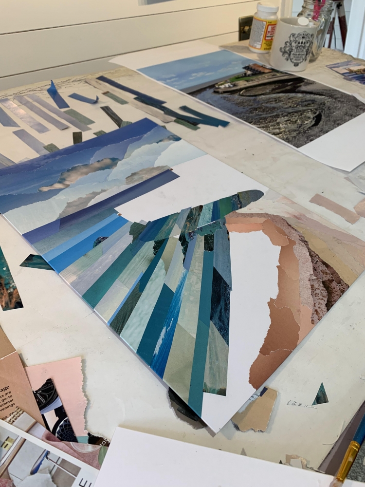 Minnis Bay | Kent Coast | Original Magazine Collage