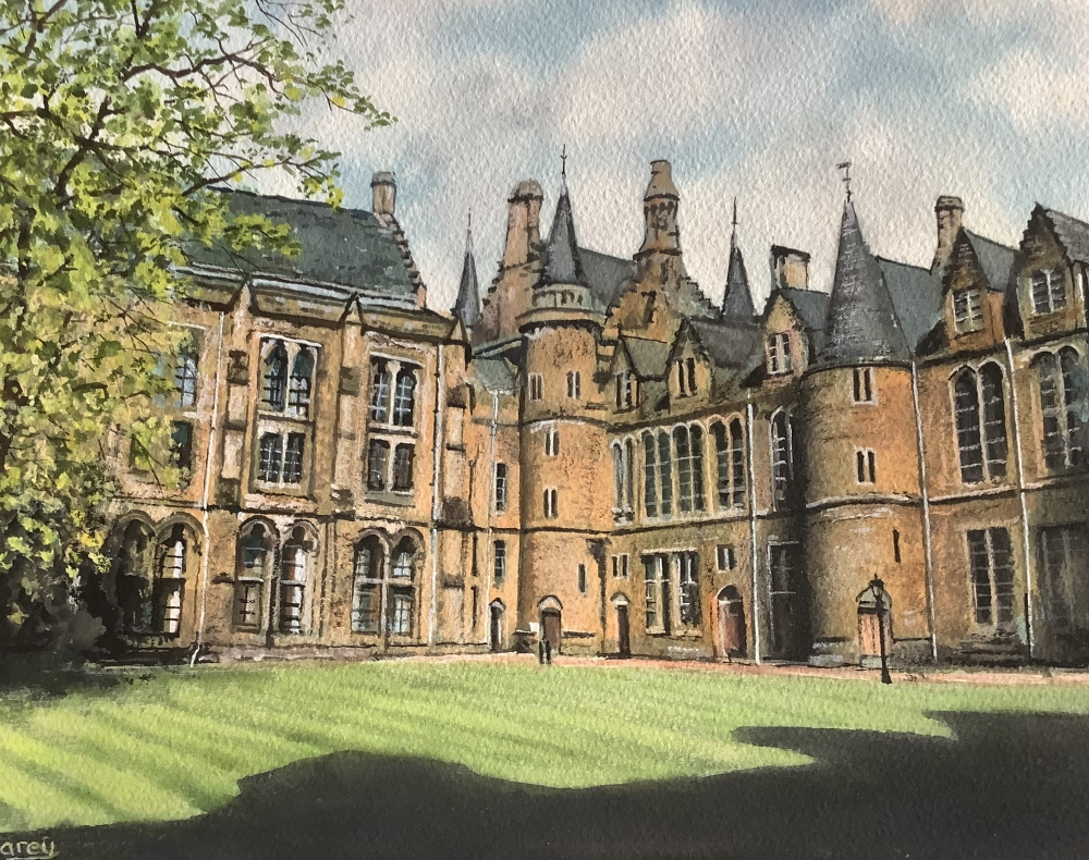 Summers Day at Glasgows Old University