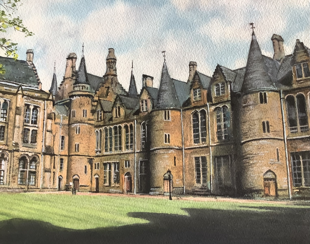 Summers Day at Glasgows Old University