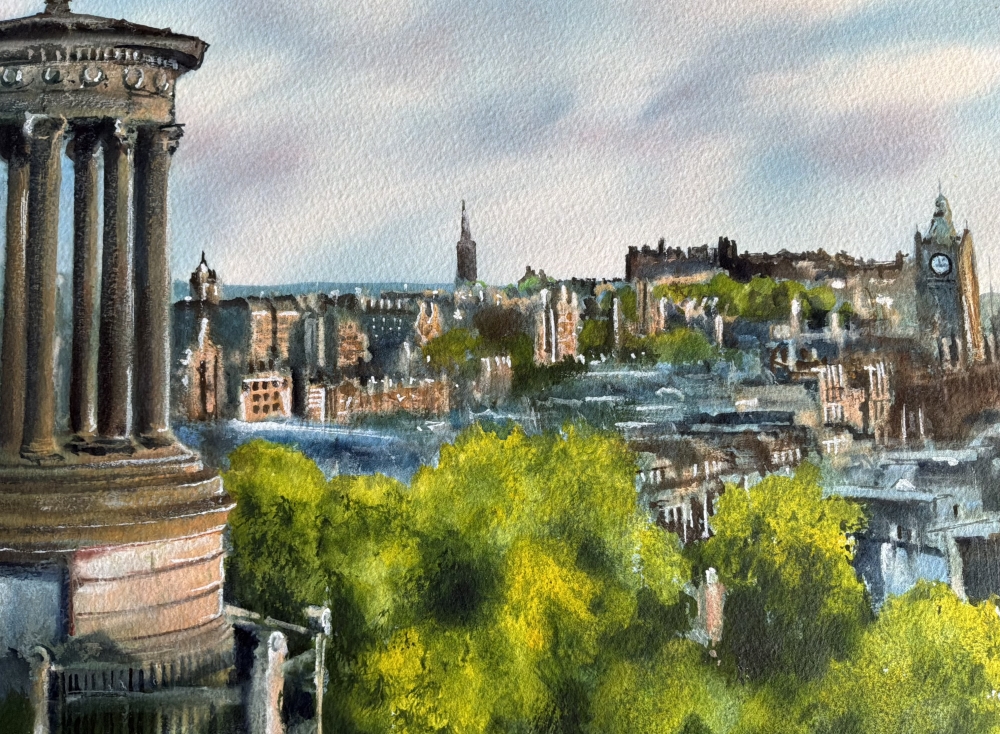 Edinburgh from Calton hill 
