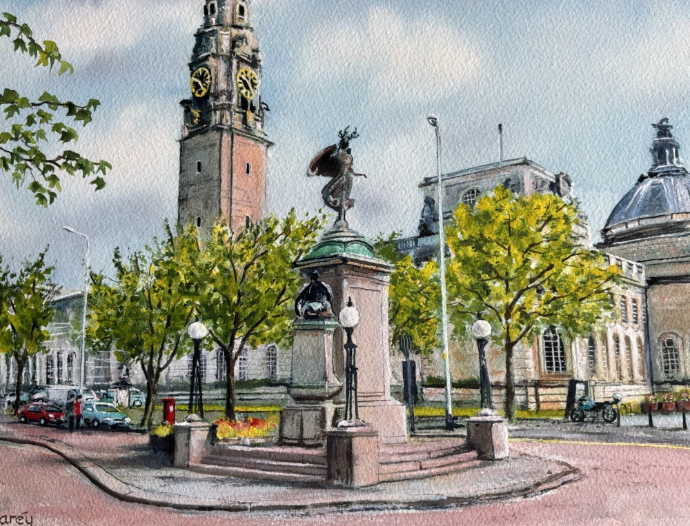 City Hall Scene, Cardiff
