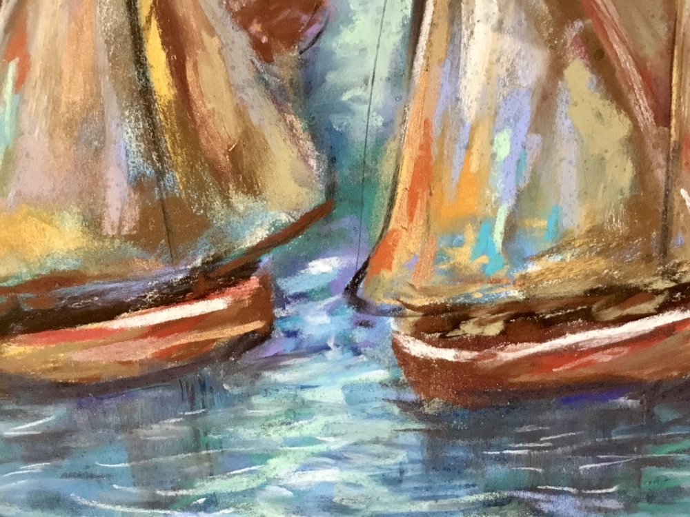 Regatta of Stillness – Original Seascape Painting