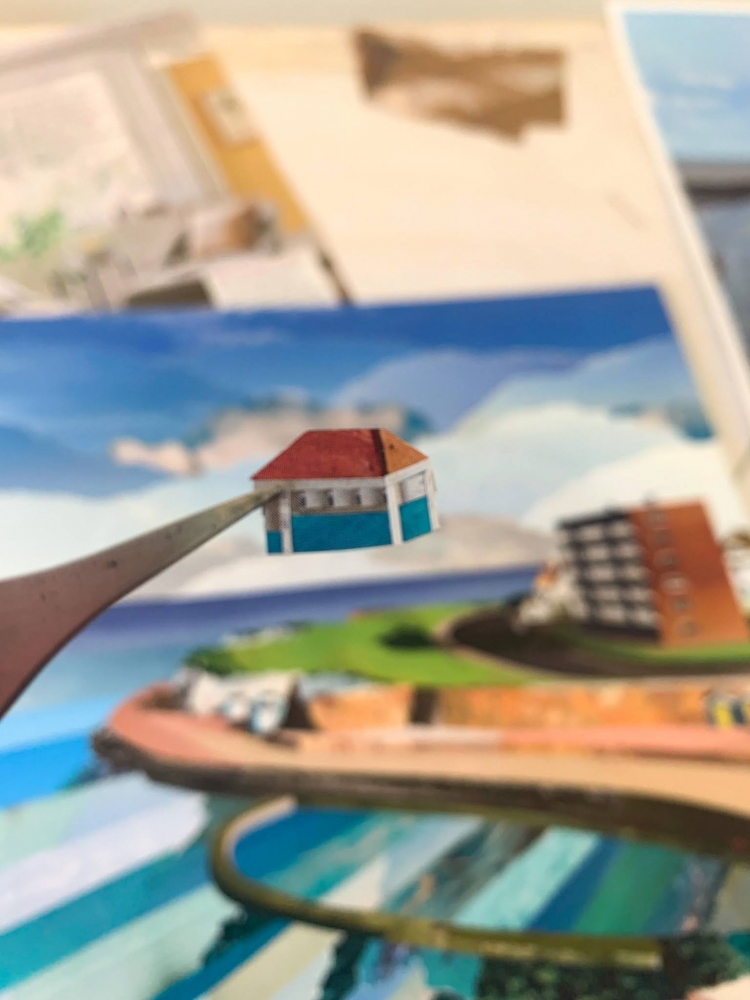 Minnis Bay | Kent Coast | Original Magazine Collage