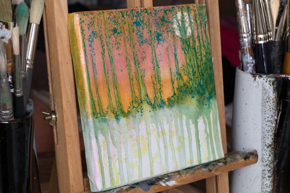 Milky Lake Under The Moon