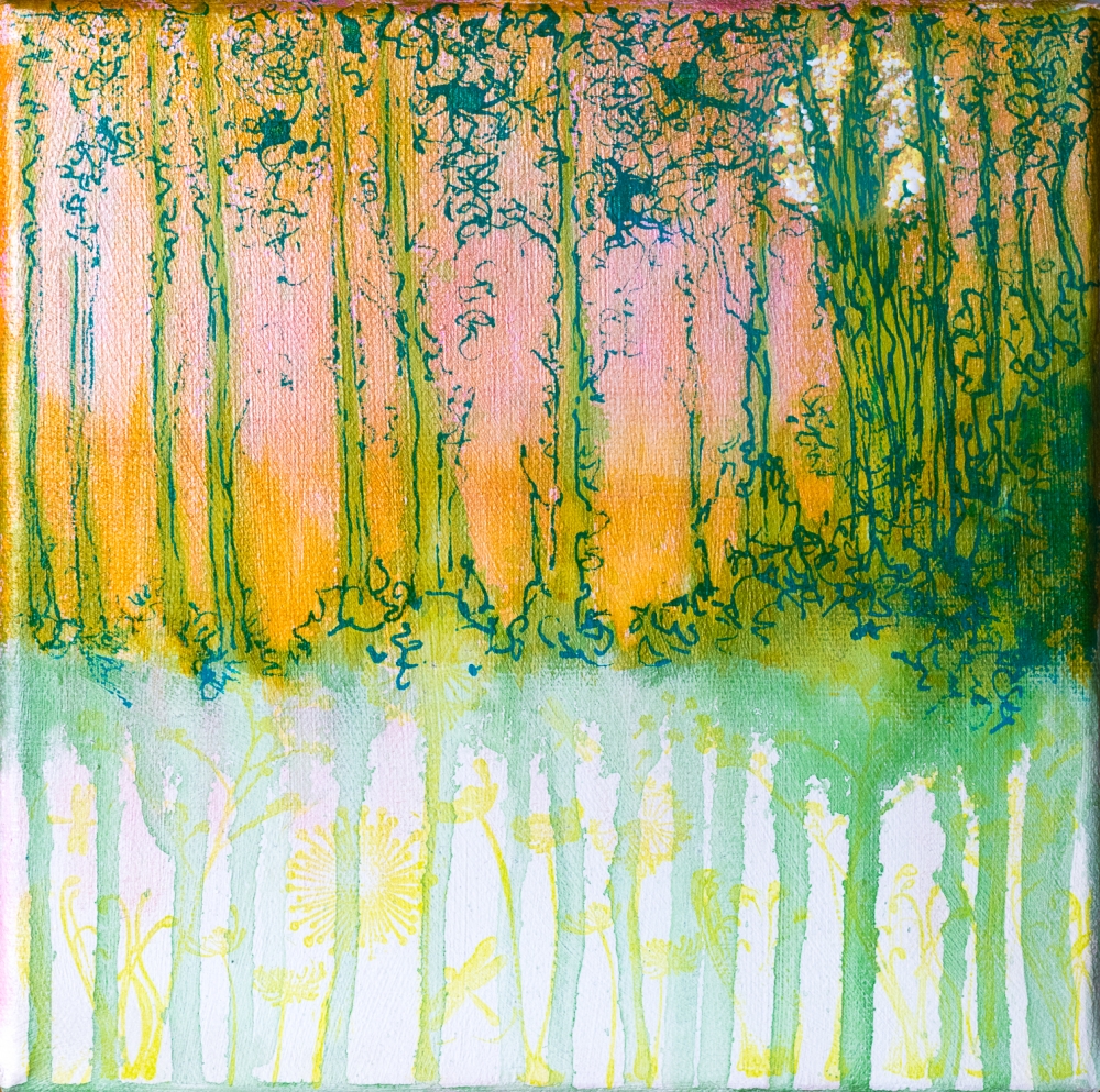 Milky Lake Under The Moon