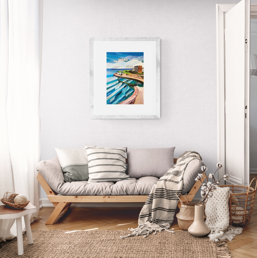 Minnis Bay | Kent Coast | Original Magazine Collage