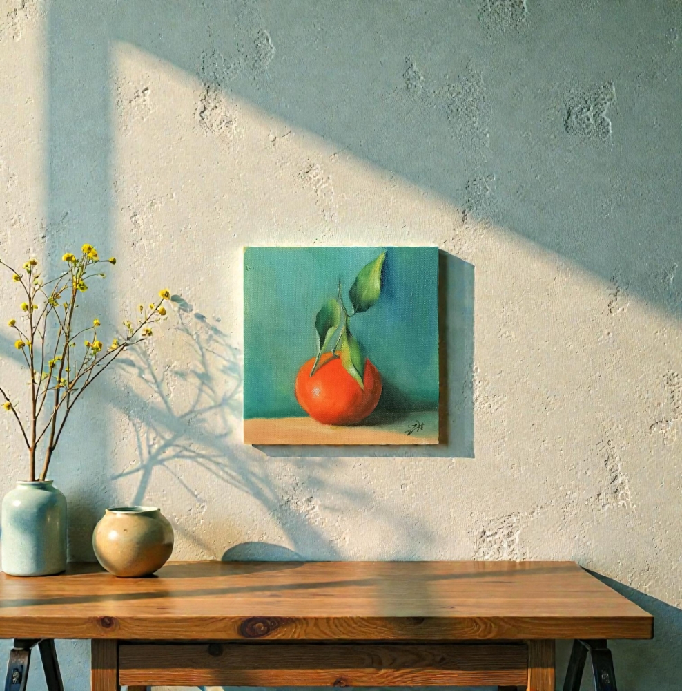 Still life with an  Orange 