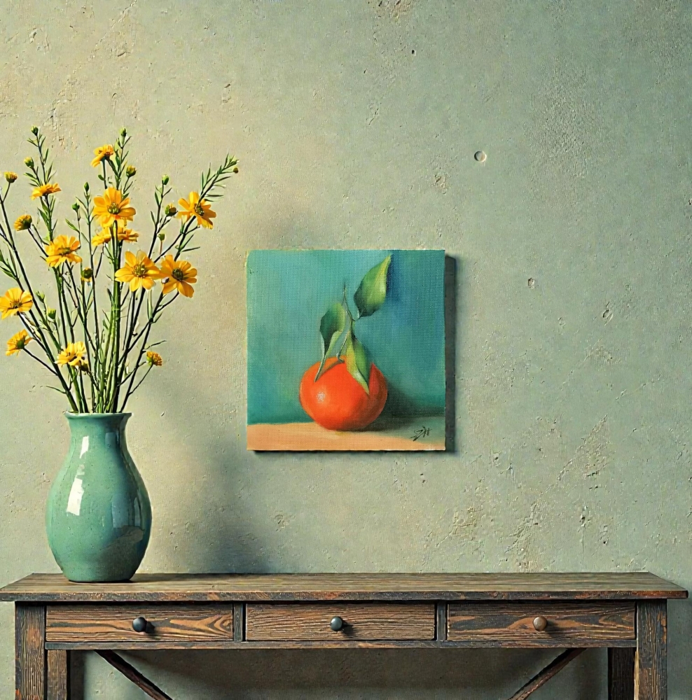 Still life with an  Orange 