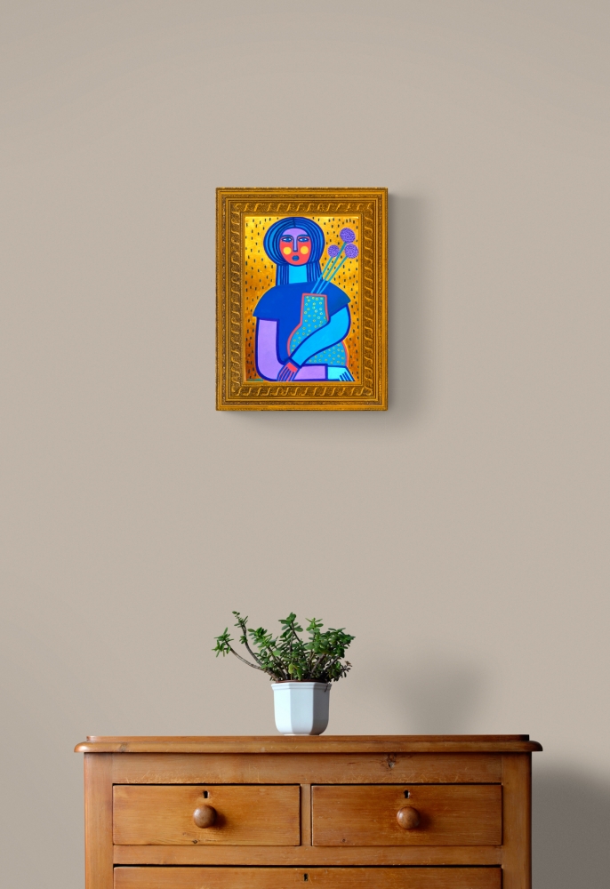 Woman with a Vase of Flowers