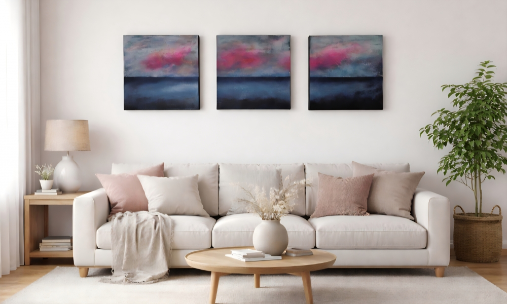 Crimson silence Triptych