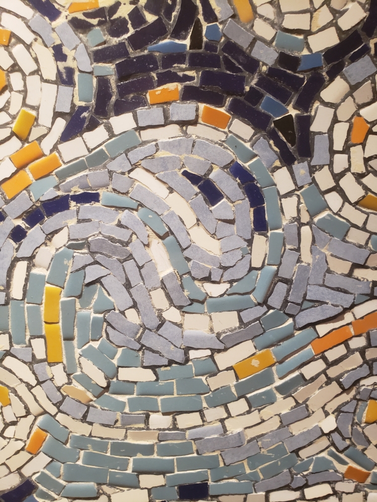 Starry Night, marbel mosaic, inspired from Van Gogh, 24x32  inch 