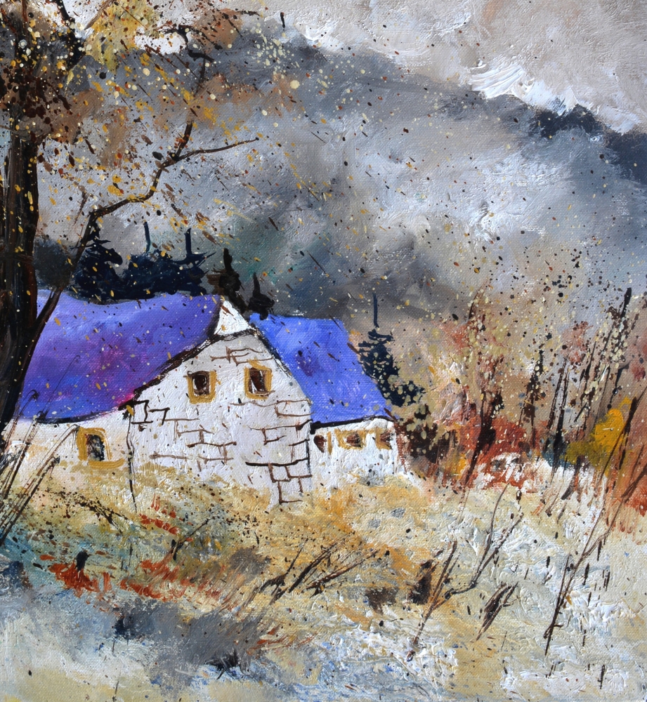 Village in the snow 5626