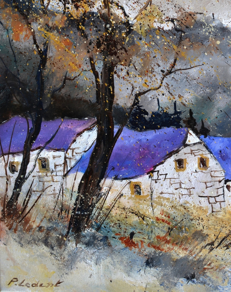 Village in the snow 5626