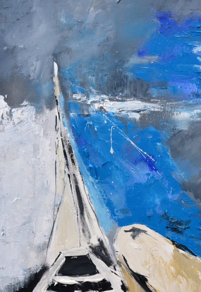 An anchor and a dreaming girl 