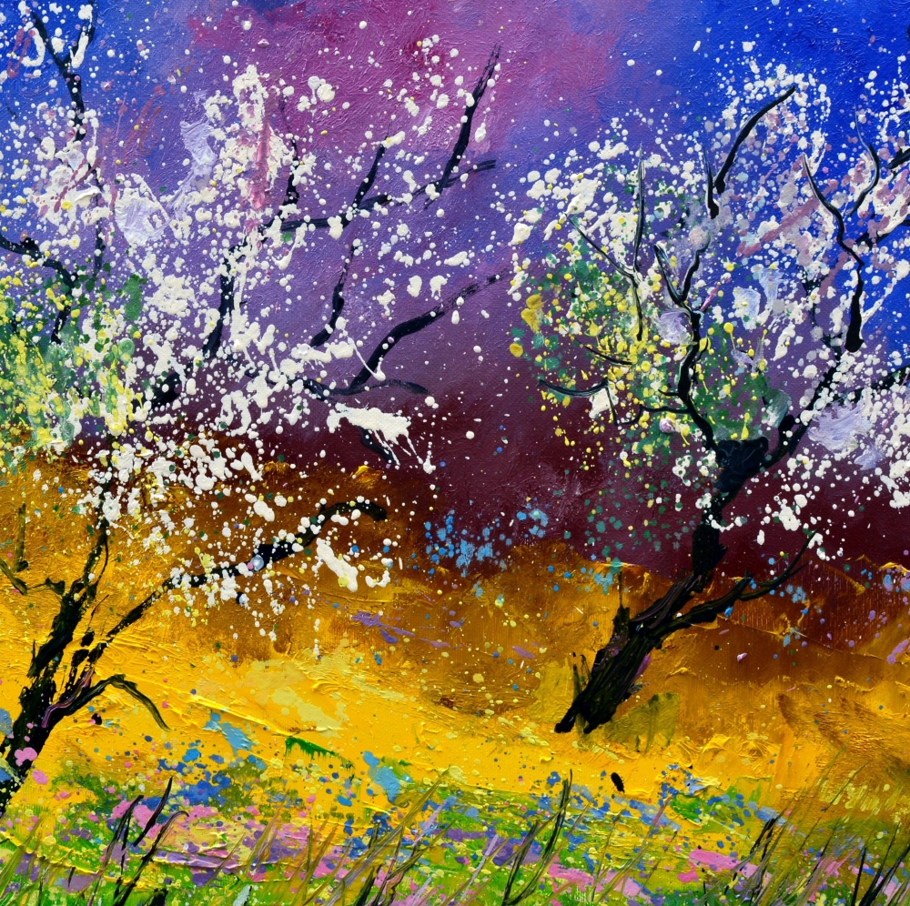 Two Appletrees in Spring 