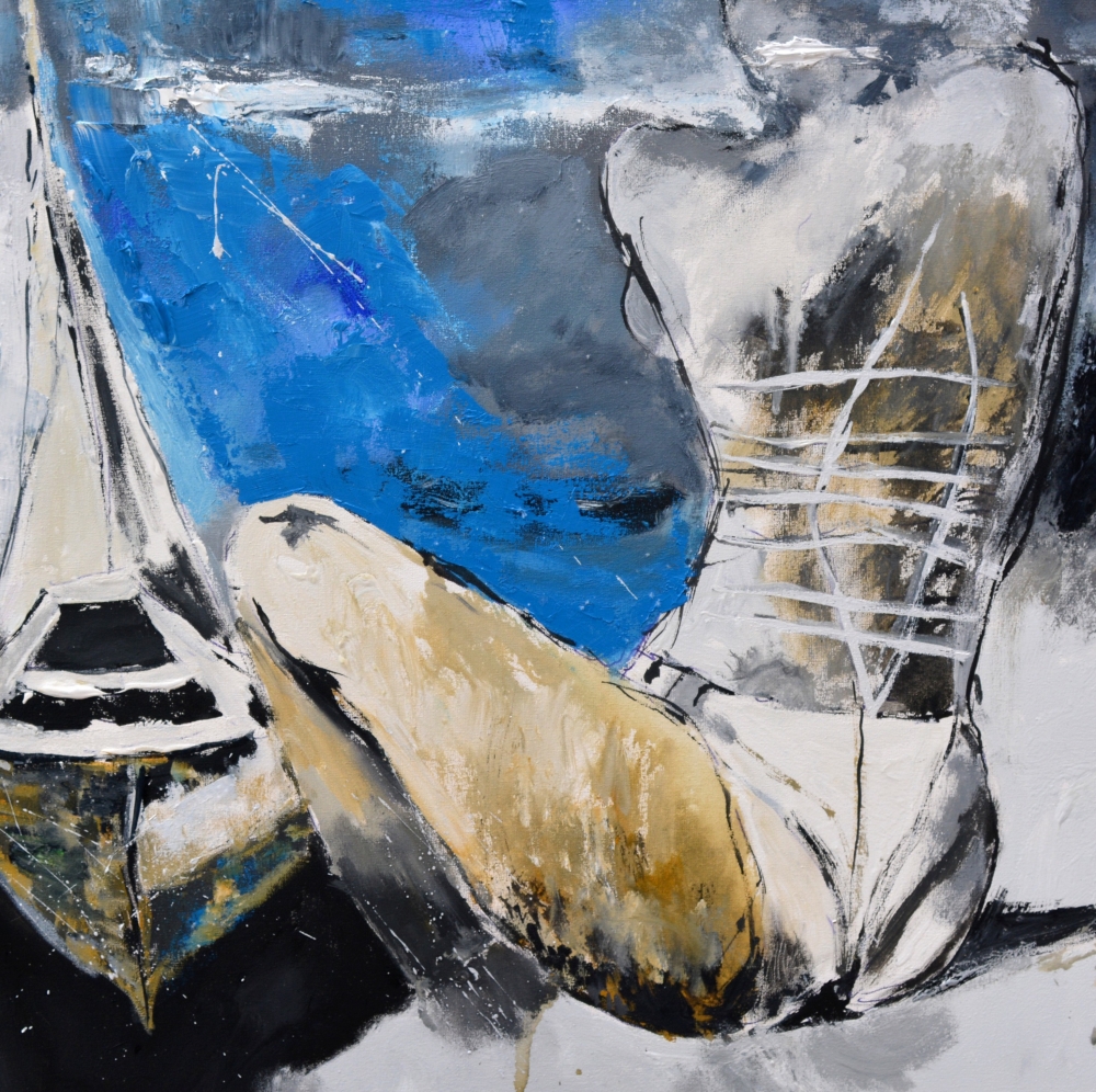 An anchor and a dreaming girl 