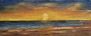 Seascape Ontario Lake, organic bees-wax on plywood, 24Hx58Lx1w inch, SKU 2011