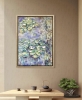 Blue Silence in Bloom Original Oil Painting on Canvas