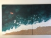 \"Coastal Serenity Diptych\"