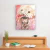 Floral Torso Boob Vase Canvas Painting