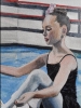 Girl at ballet class