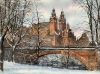 Snow covered Kelvingrove, Glasgow 
