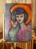 Gentle Power – Mystical Woman and Cat Portrait