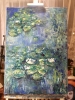 Blue Silence in Bloom Original Oil Painting on Canvas