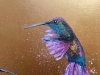 Two Hummingbirds on Gold