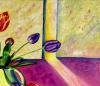 Tulips in Yellow Jug