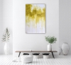 Large Distressed Abstract 1 - yellow ochre