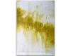 Large Distressed Abstract 2 Yellow Ochre