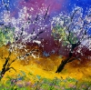 Two Appletrees in Spring 