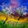 Two Appletrees in Spring 
