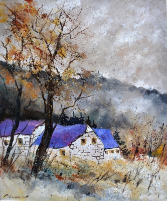 Village in the snow 5626