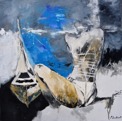 An anchor and a dreaming girl 