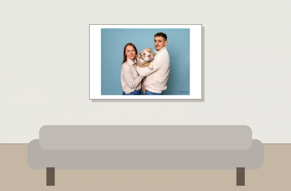 Emeline, François & Tokyo X Colombe Photographie — 60 × 40 cm