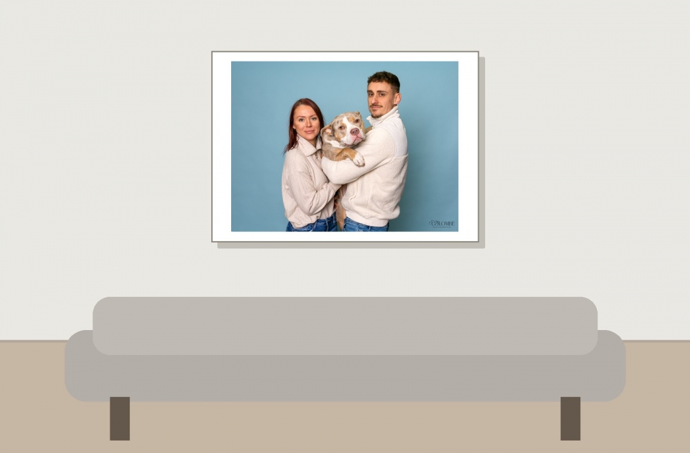 Emeline, François & Tokyo X Colombe Photographie — 70 × 50 cm