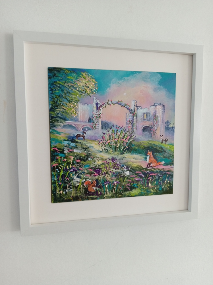 Holy island fantasy painting 