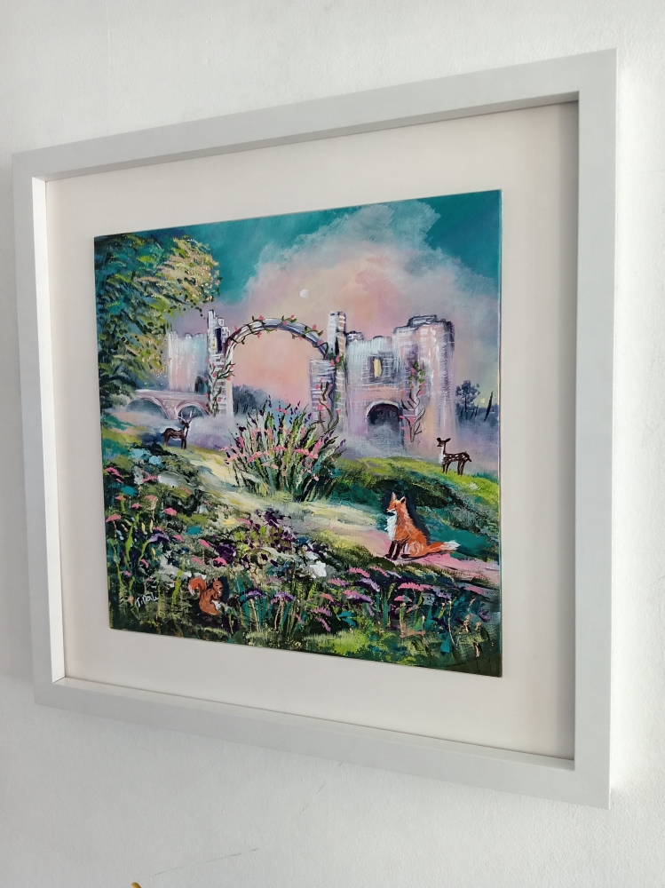 Holy island fantasy painting 
