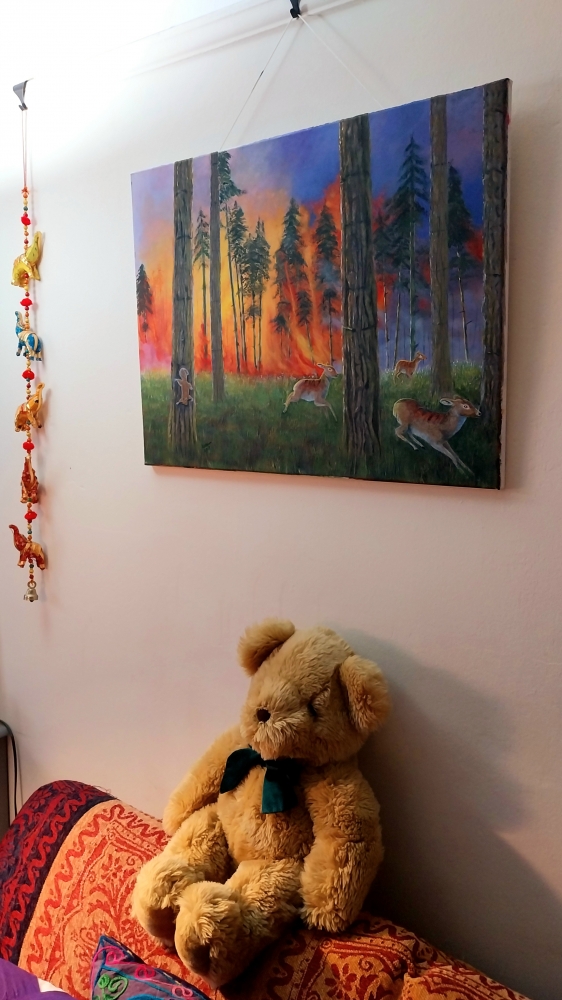 Forest fire.......run!