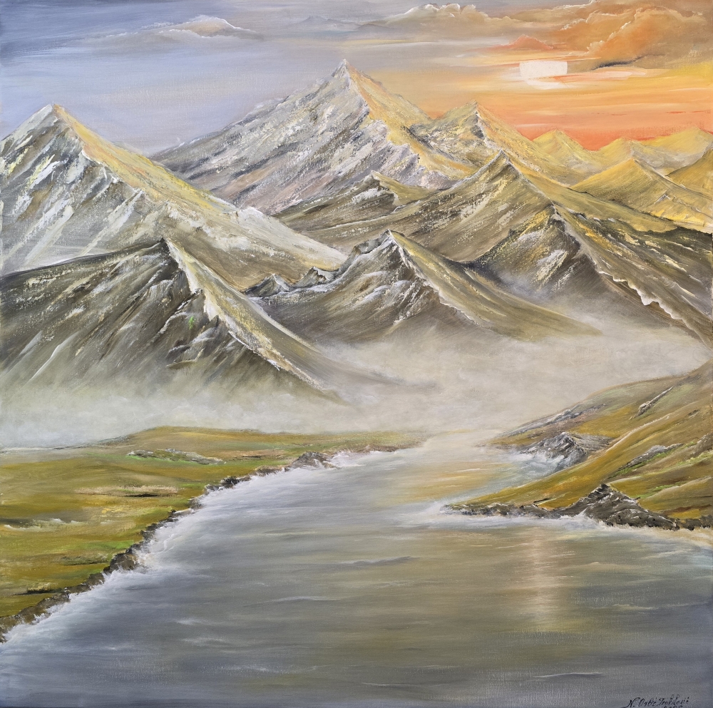 Goldene Stunde der Gipfel 