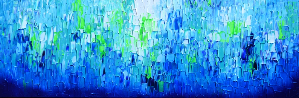 Relief Blue 32 - Large Abstract Ocean