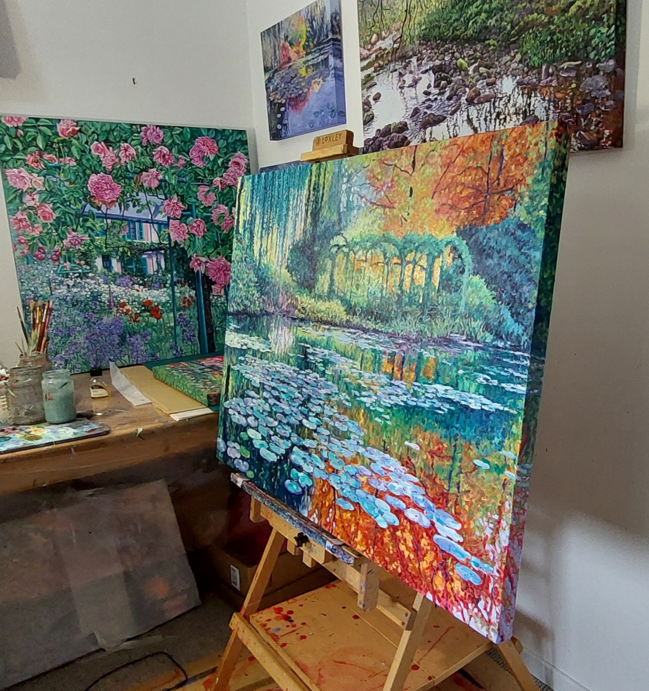 Lily Pond Reflections - Monet's Garden 
